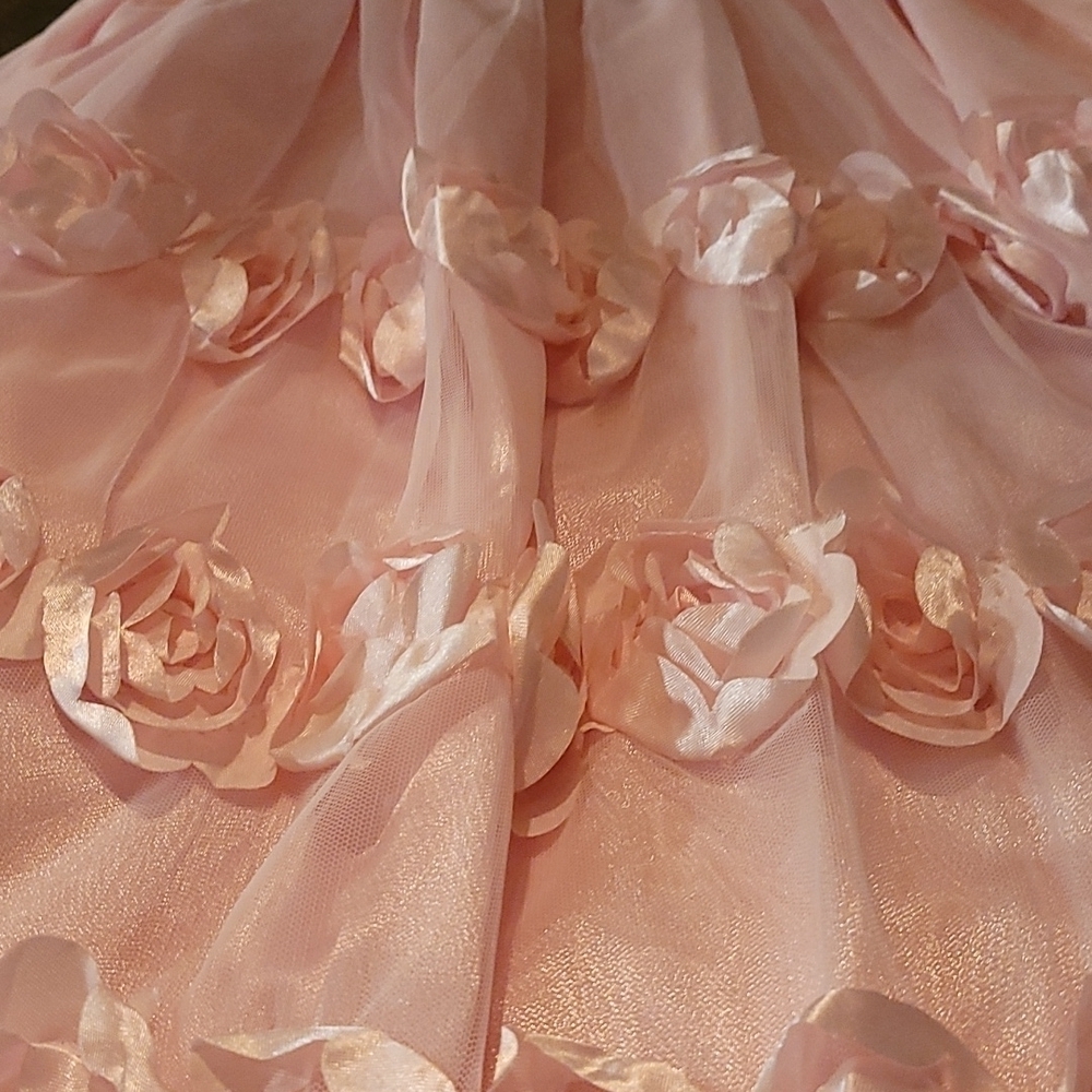 Beautiful pink dress size 12 - Picture 3 of 6
